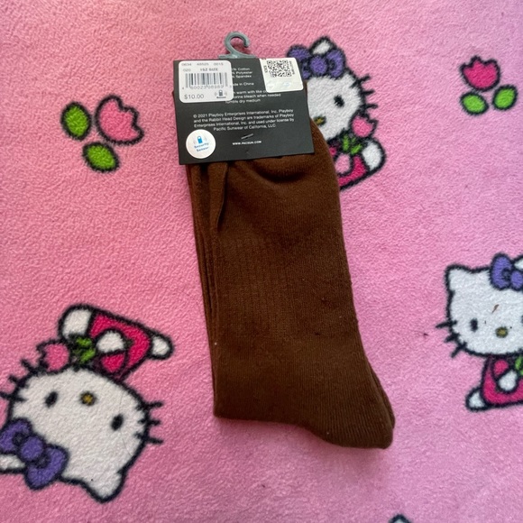 Playboy By PacSun Embroidered Logo Crew Socks - Picture 5 of 5